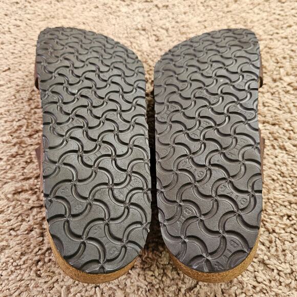 Birkenstock Larisa Sandals Womens 10 EU41 Habana Brown Leather 006401 w box - Picture 7 of 9